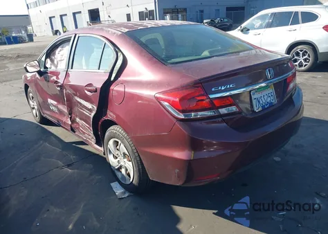 2015 Honda Civic Lx из США, поврежденный, VIN 2HGFB2F57FH555603